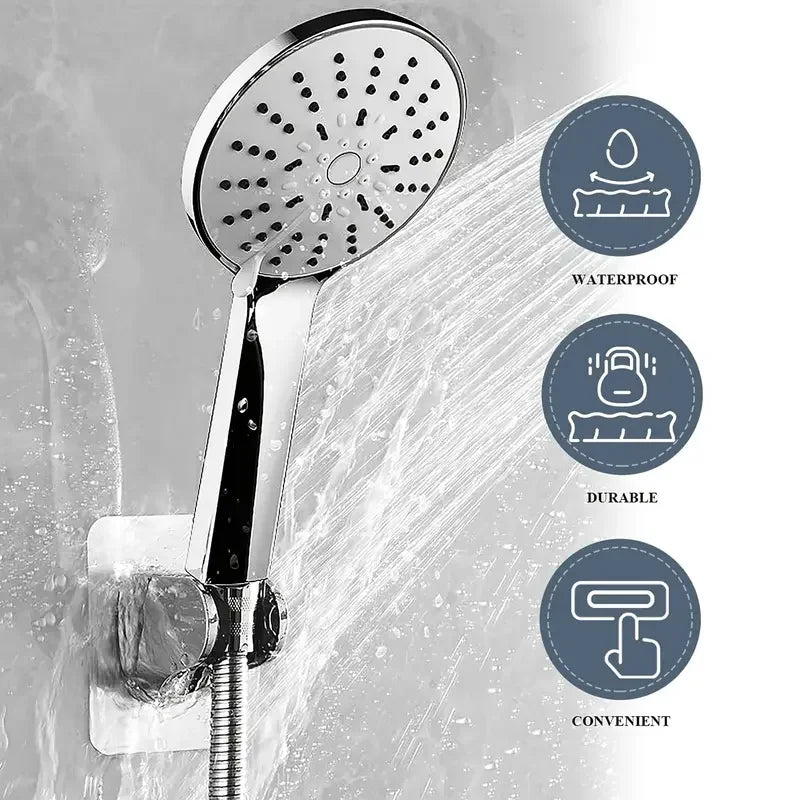 1Pcs Universal Showerhead Holder Wall Mounted Punch Free Household Adjustable Shower Bracket Self Adhesive Bathroom Accessories