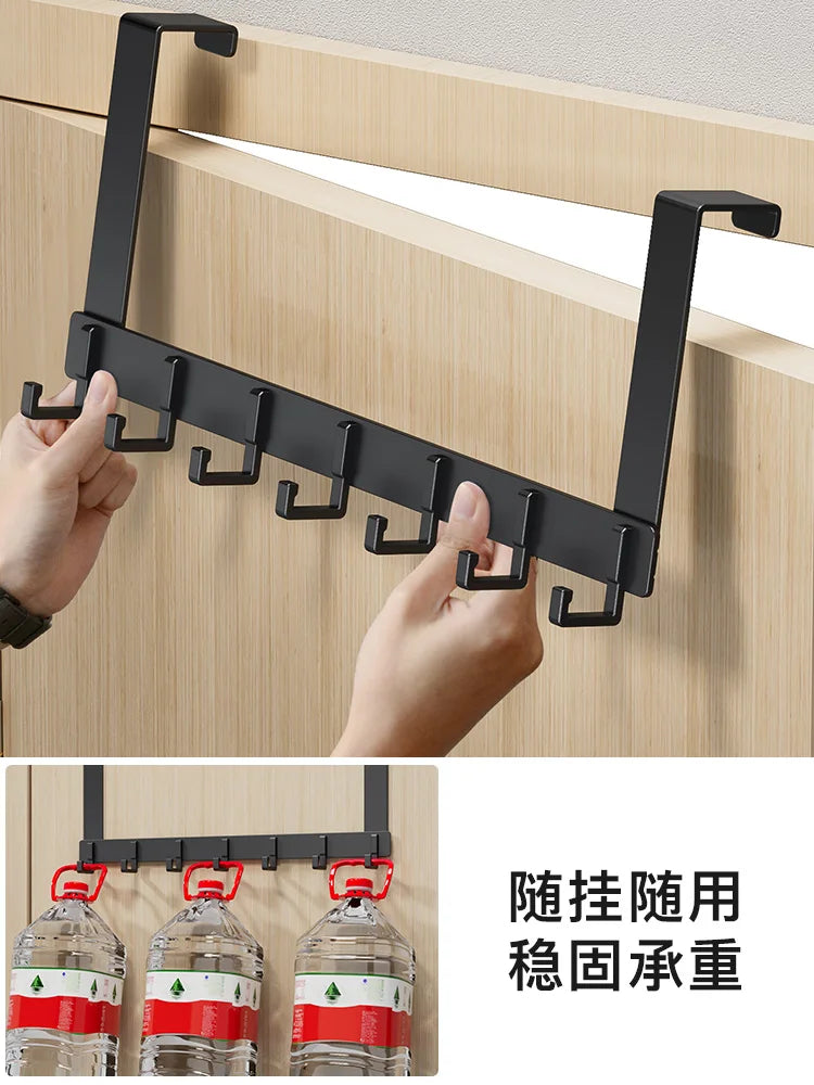 Door Behind Hook Storage Wall Hanging Clothes Hanger Coat Hook Punch-free Hanger Bedroom Organizer Storage Kitchen Accessories