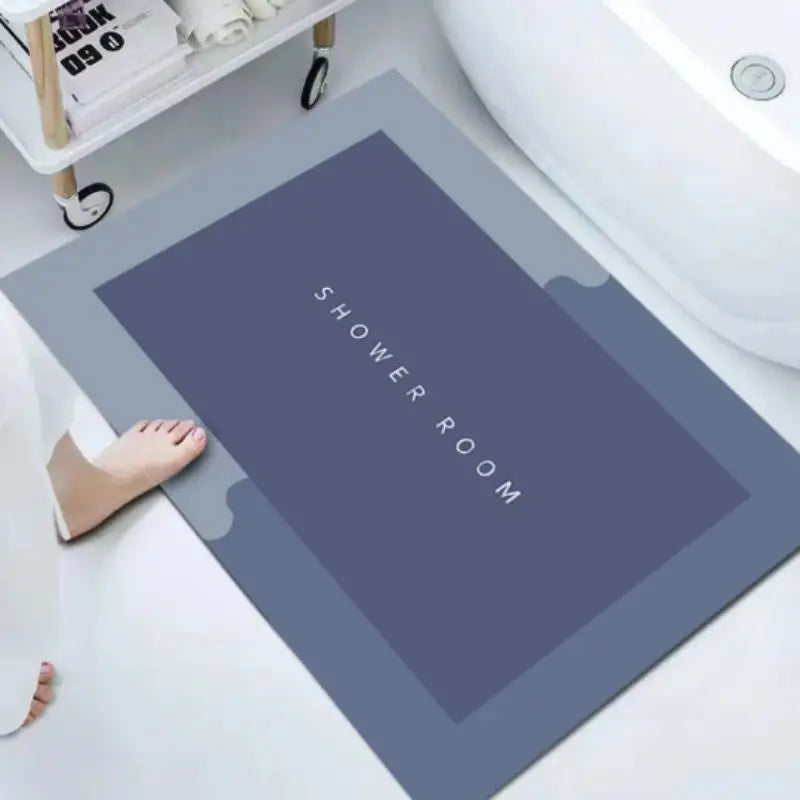 Non-Slip Diatomite Foot Rug Bathroom Toilet Simple Dirty Resistant Absorbent Quick Drying Carpet, Anti-Fall Door Mat