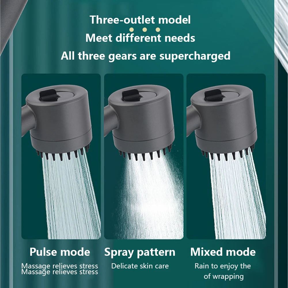 BNB 3 Modes High Pressure Filtered Shower Head